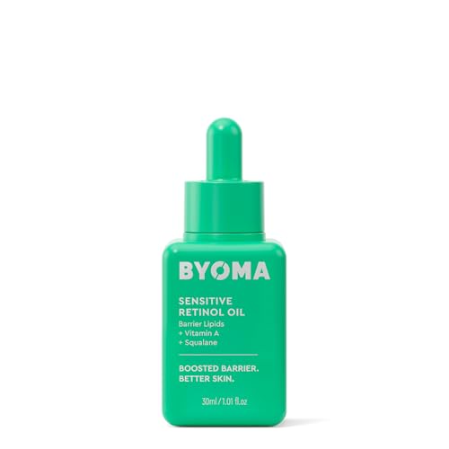 BYOMA Sensitive Retinol Oil - Face Treatment with Squalane & Vitamin A - Ideal for Sensitive Skin - Barrier Repair - 1.01 Fl. Oz