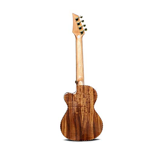 Deviser Tenor Ukulele 26inch Cutaway Thin Body Travel Ukelele kit Solid