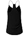 J.TOMSON Women's Sleeveless Layered Chiffon Cami Tank Blouse Top