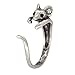 Boho Chic Vintage Silver Brass Knuckle Adjustable Mouse Animal Wrap Weeding Ring