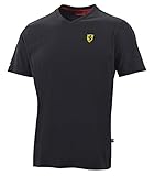 Ferrari Black Shield Vneck Tee Shirt (XX-Large)