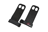 ProSource Gymnastics PU Leather Hand Grips for Crossfit Gym, Black, Small/Medium