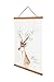 Magnetic Poster Hanger Frame, 12x18 12x16 12x24 Light Wood Wooden Magnet Canvas Artwork Print Dowel Poster Hangers Frames Hanging Kit (Teak Wood, 12