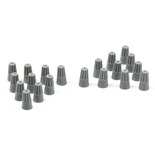 WINOMO 100 PCS Wire Connectors Cable Block Quick Screw Joints Spiral Pressure Line Caps (Grey)