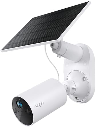 C410 KIT Solar Überwachungskamera Aussen Akku, 2K 3MP, Farbnachtsicht, MicroSD-Speicher, 6400-mAh Nicht entfernbarer Akku, Zwei-Wege-Audio, Personenerkennung, Alexa&Google Assistant, 2,4 GHz