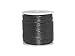 Cords Craft Black Round Leather Cord 1mm, Genuine Leather String for Jewelry Making DIY Crafts, Beading Work, Necklace, Bracelet, Roll of 20 Meters (Black, 1mm)