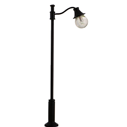 MagiDeal 3 Pieces 1:87 HO Scale Model Railway Layout Lights Lamppost Street Courtyard Lamp Led Toys Kids Gift DIY #3 - Thumbnail 6