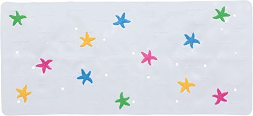 Babykin 612409784117 Anti Slip Mildew Resistant &amp; Lead Free PVC Baby Bath Mat,Starfish,30.5 X 14.25"