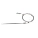 WRNX-107 Waterproof Stainless Steel PT100 RTD Thermocouple Thermistor Sensor Probe, Thread with Insulation Lead Wire for PID Temperature Controller Control PT100 Type Probe 2M(6ft) (0-400°C）