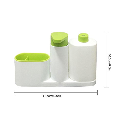 image for Pawaca Kitchen Sink Organizer, Sink Tray Soap Holder Set Kitchen Drain