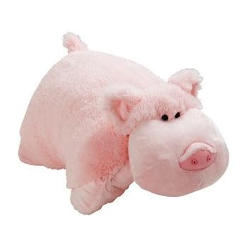 Amazon Com Pillow Pets Pee Wees Pink Pig Toys Games