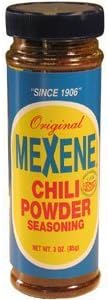 Mexene Original Chili Powder Seasoning 3oz Bottle (Pack of 6)