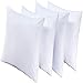 Niagara 4 Pack Pillow Protectors Standard 20x26 Inches Lab Certified Ultra Fresh Treated 100% Cotton Non Crinkle Quiet Breathable Zipper Covers Cases White