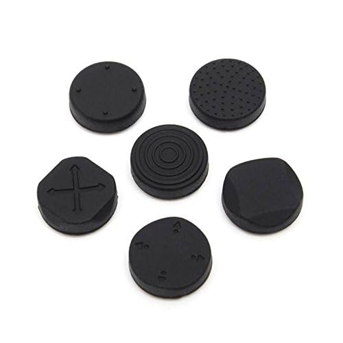 1 Set Analog Silicone Thumb Stick Grip Joystick Caps Cover for PSV 1000 2000 Black