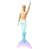 Barbie-Dreamtopia-Merman-Doll Barbie Dreamtopia Merman Doll, approx. 12-inch with Blue Rainbow Tail and Blonde Hair, for 3 to 7 Year Olds
