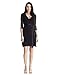 Grapent Women's Lace 3/4 Sleeves Midi Business Cocktail Short Formal Wrap Dress