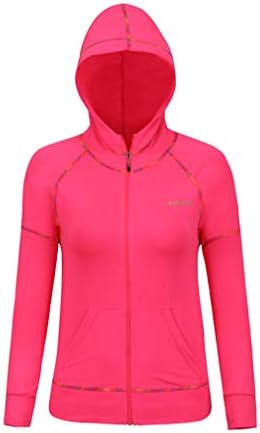 Women Sportswear Jacket Running Long Sleeve Hoodie with Full Zip Fitness Lightweight Shirts Top