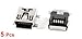 uxcell 5 Pcs Mini USB Type B Female Port 5-Pin 180 Degree SMD SMT PCB Jack Socket
