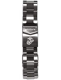Marathon Watch Bracelet 316L Stainless Steel, Genuine Military Grade - Made in Switzerland - WW005016USMC (18 mm, US Marine Corps)