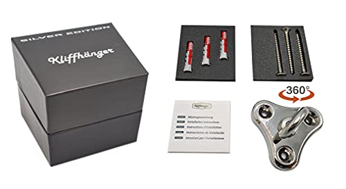 KLIFFHÄNGER Hängesessel Befestigung bis 180 KG | Hängesessel Aufhängung in verschiedenen Varianten (Hochglanz poliert) – Bild 5