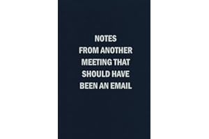 Notes From Another Meeting That Should Have Been An Email: Blank Lined Journal Coworker Notebook