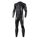 Synergy Triathlon Wetsuit 5/3mm - Men's Endorphin Full Sleeve Smoothskin Neoprene for Open Water Swimming Ironman & USAT Approved
