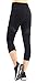 Sugar Pocket Women's Capri Tights Workout Pants Mesh Splice