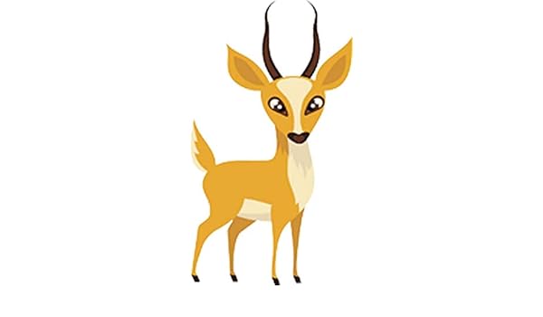 Amazon Com Pretty Kudu Deer Antelope Cartoon Vinyl Decal Sticker 4 Tall Arts Crafts Sewing