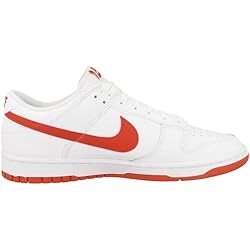Nike Dunk Low White/Picante Red Mens Sneakers