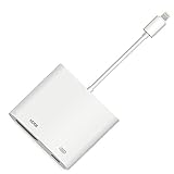 Lightning Digital AV Adapter,Goodock Lightning to HDMI Adapter for iPhone, iPad and iPod