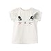 Fedi Apparel Toddler Girls Party Strip Shirt Tutu Dress Cat Top Tulle Skirts Set (4-5 Years(Tag L), Cat Gray)