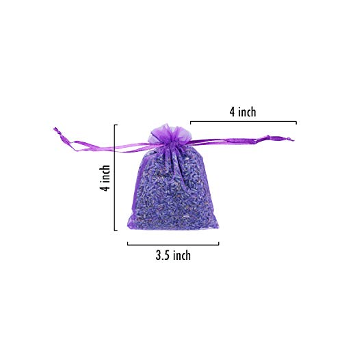 image for D'vine Dev 15 Packs of French Dried Lavender Flower Sachets Bag - Lave