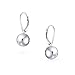 Classic Simple Basic Dangling Lever back Round Bead Ball Drop Earrings For Women .925 Sterling Silver 8MM