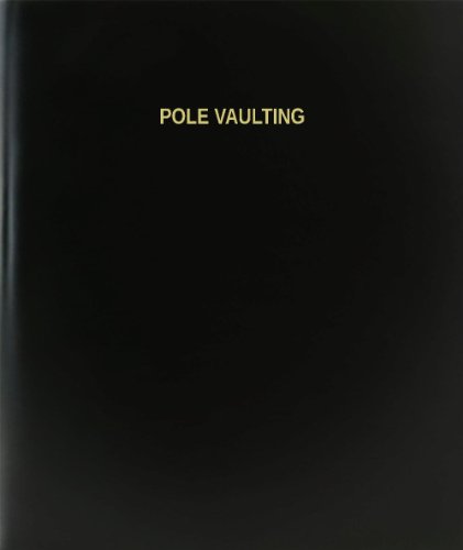BookFactory Pole Vaulting Log Book/Journal/Logbook - 120 Page, 8.5"x11", Black Hardbound (XLog-120-7CS-A-L-Black(Pole Vaulting Log Book))