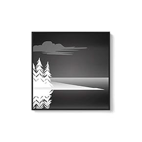 Framed Canvas Wall Art for Living Room, Bedroom Abstract Trees Canvas Prints for Home Decoration Ready to Hang - 16x16 inches