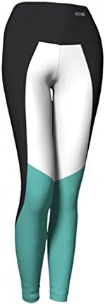 Acivat Compression Fit Yoga Leggings Green Black and White