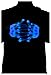 GlowCity Light Up LED Skeleton Hand Gloves (One Size, Blue)