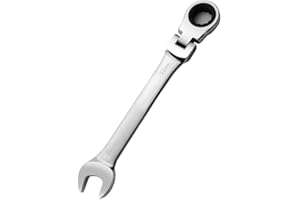 cSeao 22mm Flex-Head Ratcheting Combination Wrench 72-Teeth, Cr-V Constructed, Chrome Plating