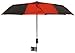 Brooklyn Basix DriRun Premium Travel Umbrella - Auto Open Close - Stylish Two Toned Double Vented Canopy - Compact Light & Easy To Carry Red/Charcoal