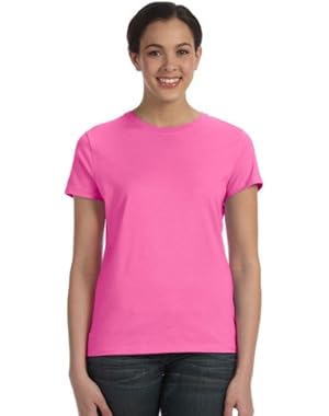 HN LAD 4.8OZ RELAX FIT CTN TEE (PINK) (2XL)