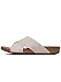 FitFlop Women's AIX Perf Nubuck Slide Sandals, Urban White, 8