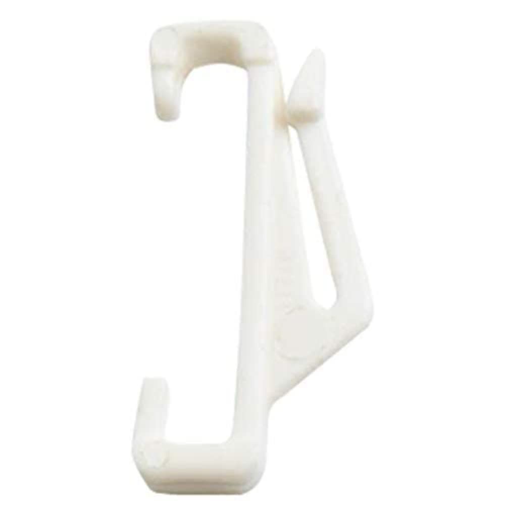 Merriway BH03706 (50 Pcs) Curtain Track Rail Gliders Hooks to Fit Harrison Drape Track - Pack of 50 Pieces