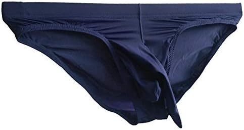 Soluo Men's Elephant Nose Panties Comfortable Stretch Ice Silk Slip Triangle Thong Underwear Panties