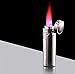Larruping Red Torch Jet Lighter Windproof Refillable Gas Butane Torch Lighter with Punch Butane Window, Gift Box, (Without Fuel)