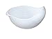 Japanese Design 2.1Qt (2L) Rice Washer Strainer Colanders for Vegetable, Bean, Fruit, Pasta (Small, White)