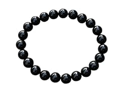 Black Obsidian Crystal Bead Bracelet 8mm, Wholesale