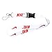 Lanyard Keychain Holder Keychain Key Chain Black Lanyard Clip with Webbing Strap (Nike White)