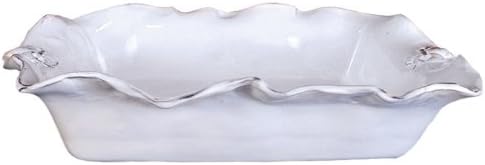 Abigails Fleur De Lis White Casserole Dish, Rectangle (240202)