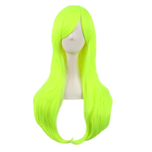 MapofBeauty 28 Inch/70 cm Women Side Bangs Long Curly Hair Cosplay