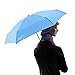 Extreme Degrees Mini Umbrella. Weatherproof Coating. Folds to 6 inches. (Light Blue)